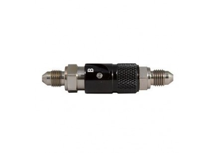 SGANCIO RAPIDO ACCOSSATO IN ALLUMINIO PER TUBO FRENO UNF 3/8'' - 24