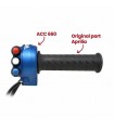 COMANDO GAS JETPRIME CON PULSANTIERA INTEGRATA PER APRILIA TUONO V4 2017 - 2020
