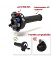COMANDO GAS JETPRIME CON PULSANTIERA INTEGRATA PER BMW S 1000 RR 2015-2022
