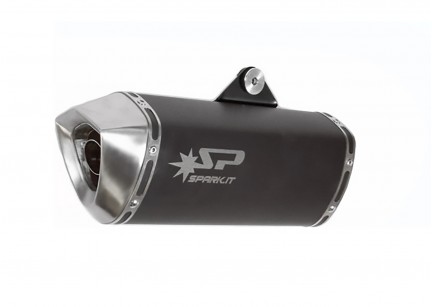 KIT SCARICO COMPLETO NERO CON SILENZIATORE FORCE SPARK YAMAHA MT-7 2014-2020