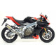 TERMINALE ARROW RACE-TECH CON FONDELLO IN CARBONIO APRILIA RSV4 2009-2019