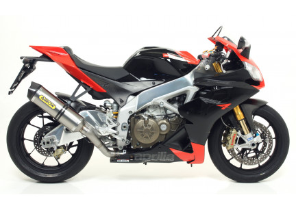 TERMINALE ARROW RACE-TECH CON FONDELLO IN CARBONIO APRILIA RSV4 2009-2019