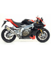 TERMINALE ARROW RACE-TECH CON FONDELLO IN CARBONIO APRILIA RSV4 2009-2019