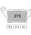 COPPIA PASTGLIE FRENO POSTERIORE OGNIBENE TROFEO SINTERED PER BMW S 1000 RR 2008-2024