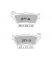 COPPIA PASTGLIE FRENO POSTERIORE OGNIBENE TROFEO SINTERED PER BMW S 1000 XR 2015-2021