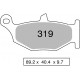 COPPIA PASTGLIE FRENO POSTERIORE OGNIBENE TROFEO SINTERED PER SUZUKI GSXR 600 / 750 2006-2017