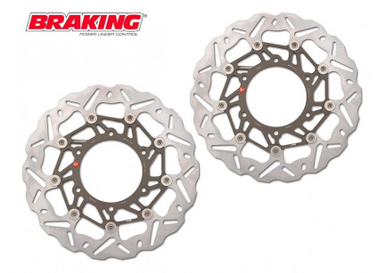 KIT DISCHI FRENO MARGHERITA SK3 WAVE CON PASTIGLI IN MESCOLA PER YAMAHA MT-09
