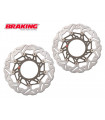 KIT DISCHI FRENO MARGHERITA BRAKING SK3 WAVE CON PASTIGLIE IN MESCOLA PER BMW S 1000 RR 2019-2024