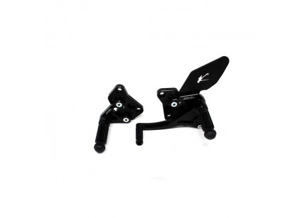 PEDANE ARRETRATE VALTERMOTO REGOLABILI TIPO 1.5 PER DUCATI 1098 / 1198 2007-2015
