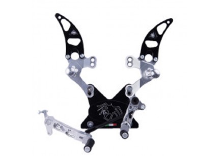 Pedane Arretrate Pieghevole Racing Modello Evo Spider Ducati 848 / 1098 / 1198