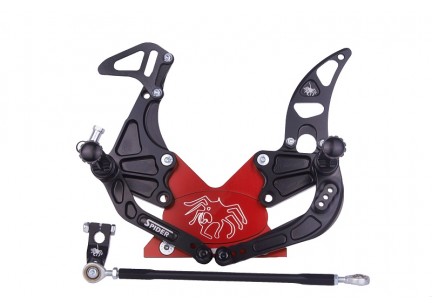 Pedane Arretrate Pieghevole Racing Spider SUZUKI GSXR 600 / 750