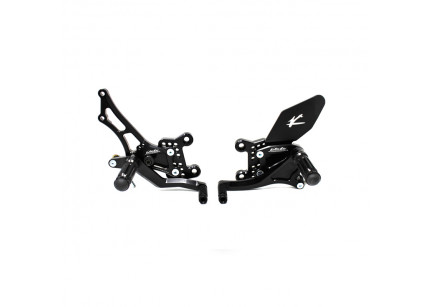 PEDANE ARRETRATE VALTERMOTO REGOLABILI TIPO 3.5 PER HONDA CBR 1000 RR 2006-2007
