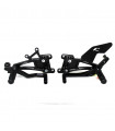 PEDANE ARRETRATE CON CAMBIO ROVESCIATO VALTERMOTO REGOLABILI TIPO 1.5 PER TRIUMPH DAYTONA 675 2013-2016