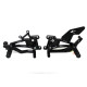 PEDANE ARRETRATE CON CAMBIO ROVESCIATO VALTERMOTO REGOLABILI TIPO 3.5 PER TRIUMPH DAYTONA 675 2013-2016