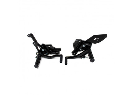 PEDANE ARRETRATE VALTERMOTO REGOLABILI TIPO 1.5 PER YAMAHA MT09 2013-2016