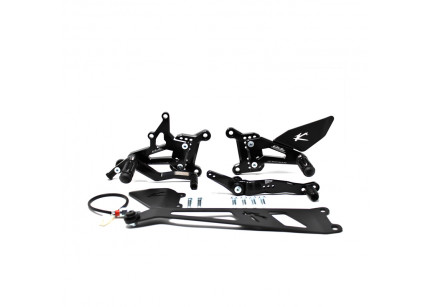 PEDANE ARRETRATE VALTERMOTO REGOLABILI TIPO 1.5 PER YAMAHA MT10 2016-2022