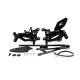 PEDANE ARRETRATE CON CAMBIO ROVESCIATO VALTERMOTO REGOLABILI TIPO 1.5 PER YAMAHA YZF R6 2006-2016