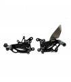 PEDANE ARRETRATE VALTERMOTO REGOLABILI TIPO 3.5 PER YAMAHA YZF R6 2006-2016