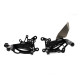 PEDANE ARRETRATE CON CAMBIO ROVESCIATO VALTERMOTO REGOLABILI TIPO 3.5 PER YAMAHA YZF R6 2006-2016