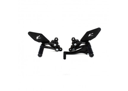 PEDANE ARRETRATE VALTERMOTO REGOLABILI TIPO 1.5 PER DUCATI 848 / 1098 / 1198 2007-2015