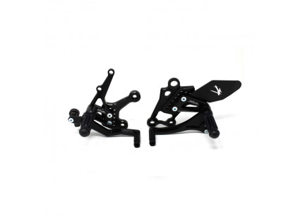 PEDANE ARRETRATE VALTERMOTO REGOLABILI TIPO 1.5 PER KAWASAKI NINJA 300 2012-2017