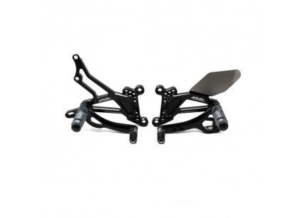 PEDANE ARRETRATE VALTERMOTO REGOLABILI TIPO 3.5 PER KAWASAKI NINJA ZX6R 636 2005-2006